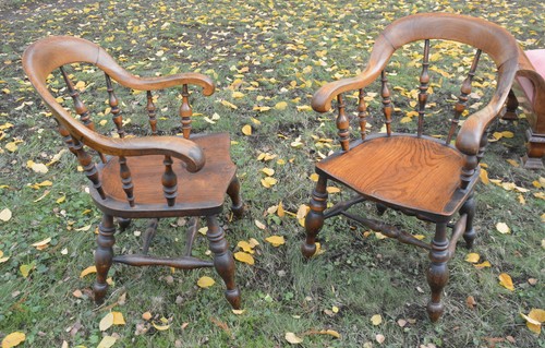 Victorian captains chair 1900 - victorian,