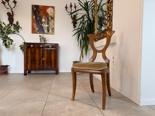 Biedermeier sessel nussholz - biedermeier,
