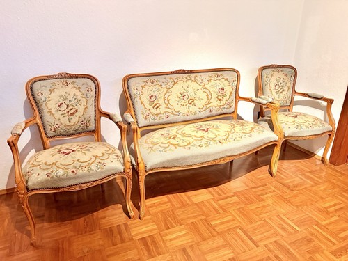 Antik gobelinsofa mit - antik,