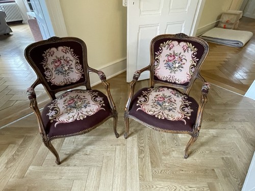 Antiker gobelin sessel stuhl - sessel,