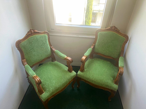 Elegante barock sessel mit - elegante, barock-sessel